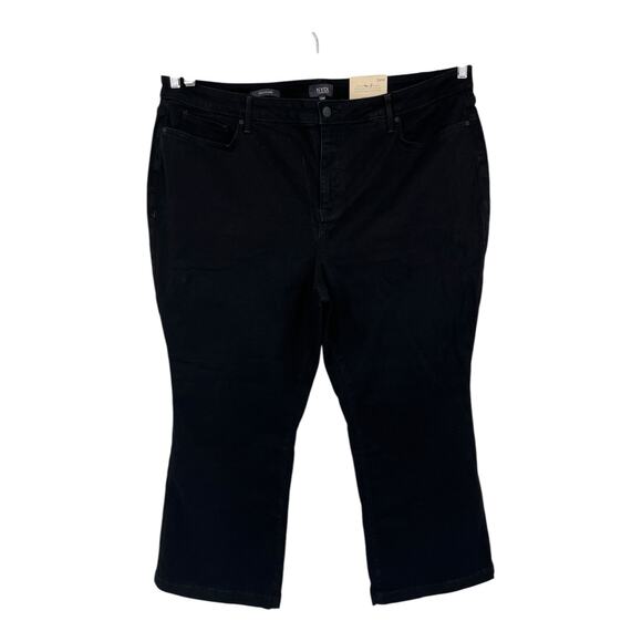 NYDJ jeans Julia Relaxed Crop Flare black size 24W - Picture 1 of 7
